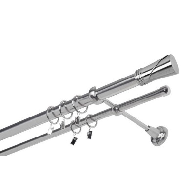 Garnýž kovová dvouřadá 25/16mm Duncan nerez