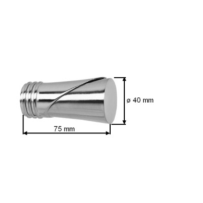 Garnýž kovová dvouřadá 25/16mm Duncan nerez