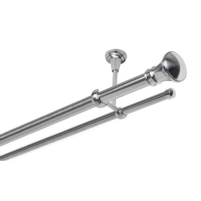 Garnýž kovová dvouřadá 25/16mm Koloseo nerez