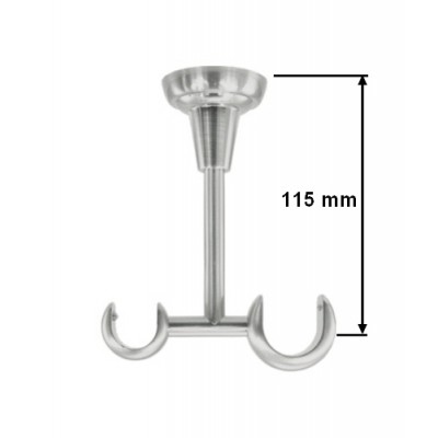 Garnýž kovová dvouřadá 25/16mm Koloseo nerez