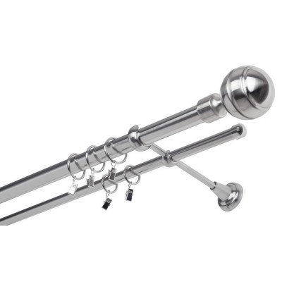 Garnýž kovová dvouřadá 25/16mm Paola nerez