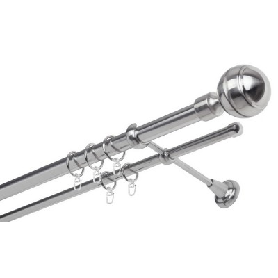 Garnýž kovová dvouřadá 25/16mm Paola nerez