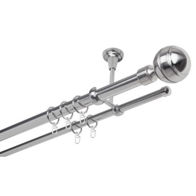 Garnýž kovová dvouřadá 25/16mm Paola nerez