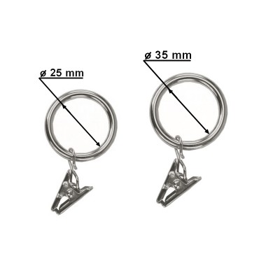 Garnýž kovová dvouřadá 25/16mm Paola nerez