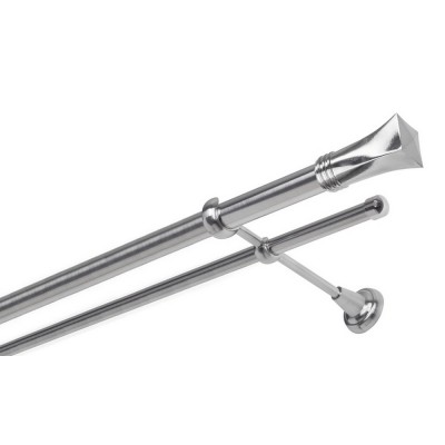 Garnýž kovová dvouřadá 25/16mm Swing nerez