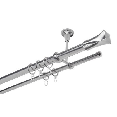 Garnýž kovová dvouřadá 25/16mm Swing nerez