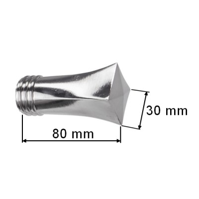 Garnýž kovová dvouřadá 25/16mm Swing nerez