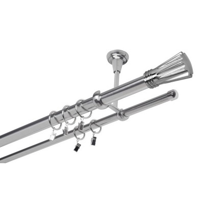 Garnýž kovová dvouřadá 25/16mm Walchar nerez