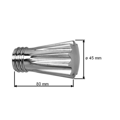 Garnýž kovová dvouřadá 25/16mm Walchar nerez