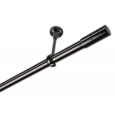 Garnýž kovová jednořadá 25mm Cylinder onyx