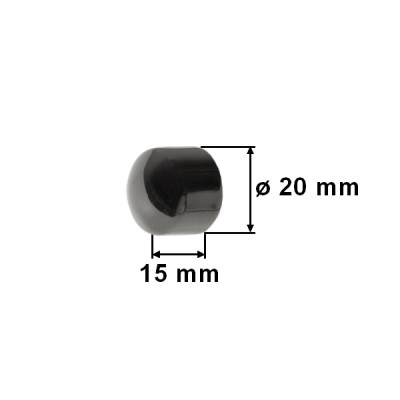 Koncovka pro tyč 16mm Plug onyx