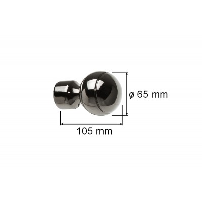 Koncovka pro tyč 25mm Paola onyx
