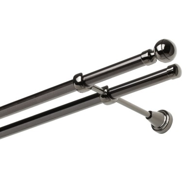 Garnýž kovová dvouřadá 19mm Paola onyx