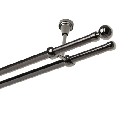 Garnýž kovová dvouřadá 19mm Paola onyx