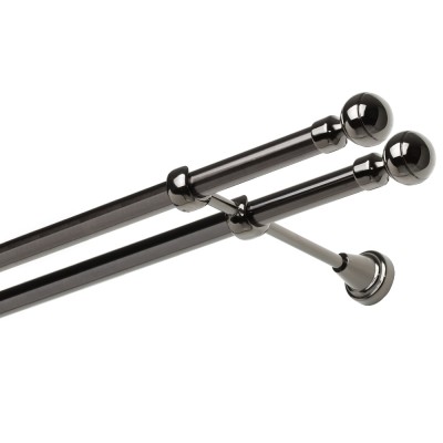 Garnýž kovová dvouřadá 19mm Paola double onyx