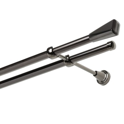 Garnýž kovová dvouřadá 19mm Trapez onyx