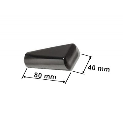 Garnýž kovová dvouřadá 19mm Trapez double onyx