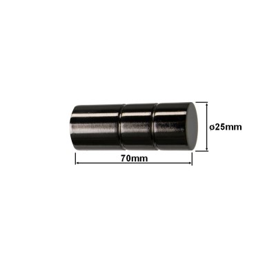 Koncovka pro tyč 19mm Cylinder onyx