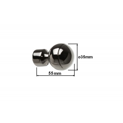 Koncovka pro tyč 19mm Paola onyx