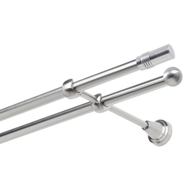 Garnýž kovová dvouřadá 19mm Cylinder nerez