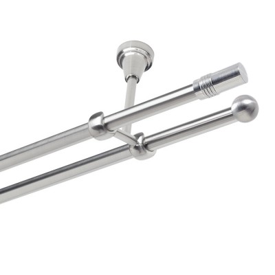 Garnýž kovová dvouřadá 19mm Cylinder nerez