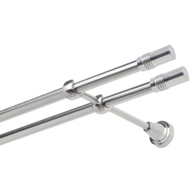Garnýž kovová dvouřadá 19mm Cylinder double nerez
