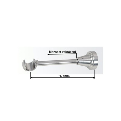 Konzole jednořadá pro tyč 19mm nerez
