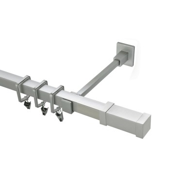 Garnýž kovová hranatá jednořadá 20x20mm Zanotti satina