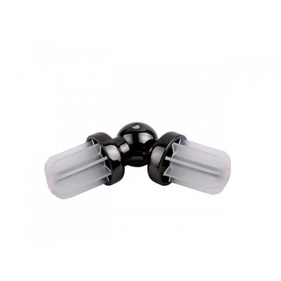 Rohová spojka pro tyč 25mm onyx