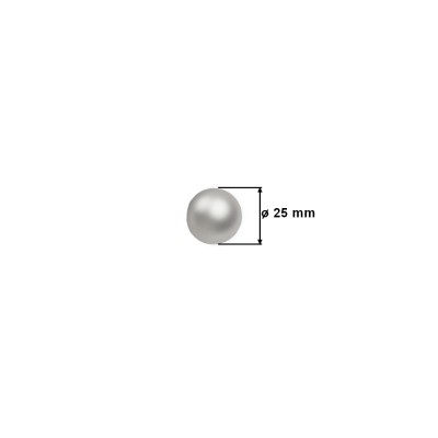 Garnýž kovová jednořadá 16mm Koule satina