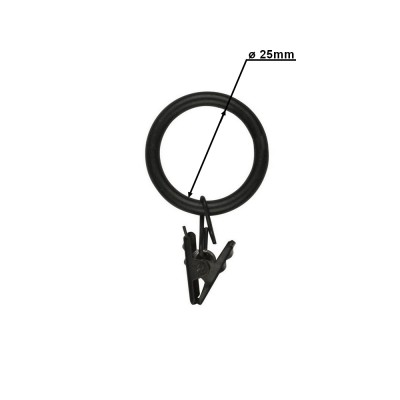 Garnýž kovová dvouřadá 16mm Pullo černá